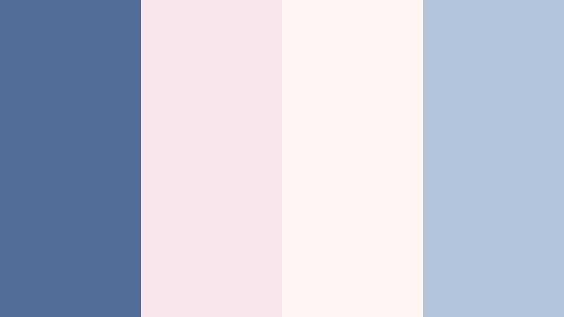 letters from the harbor soft denim blue color palette with hex codes
