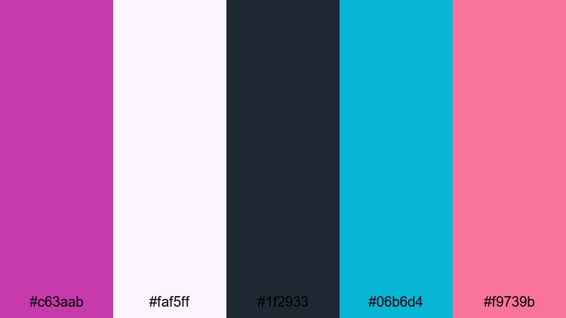 lifestyle grid fresh byzantine color palette with hex codes