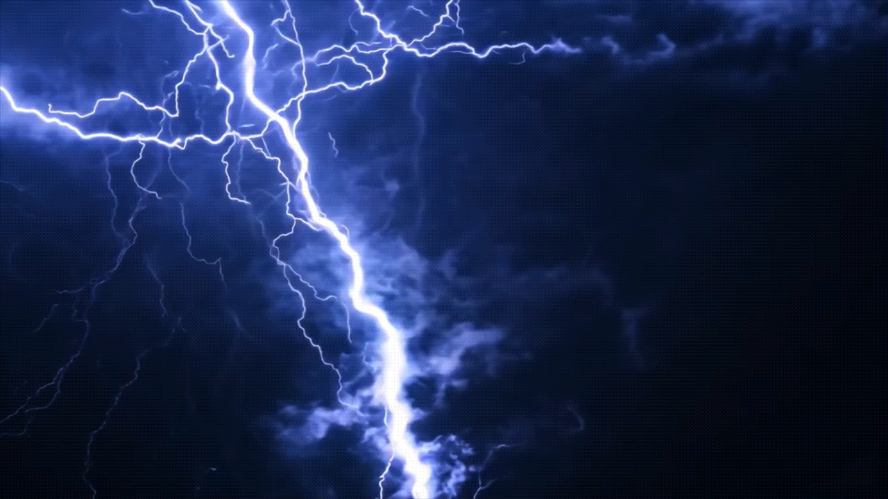 sky lightning video