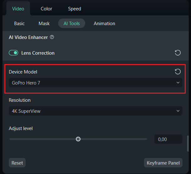 select device model