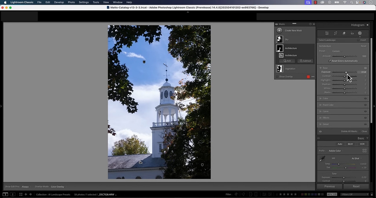 tone curve editing lightroom