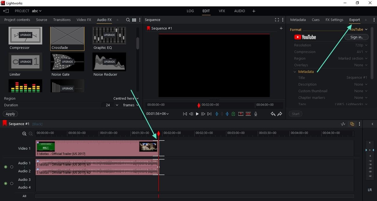 trim and export video