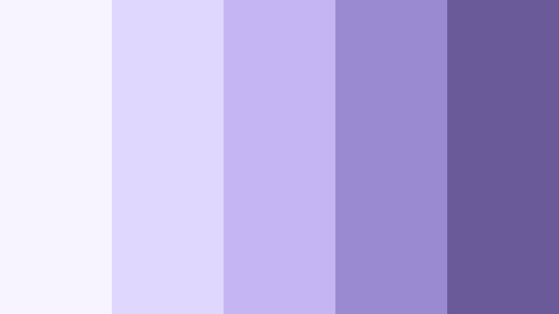 lilac breeze minimal soft amethyst color palette with hex codes