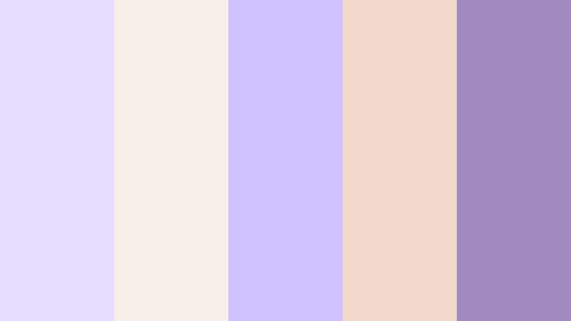 lilac champagne soiree baby lilac color palette with hex codes