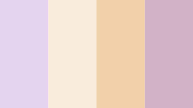 lilac champagne soiree creamy lilac color palette with hex codes