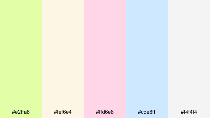 lime cream daydream lime green color palette with hex codes