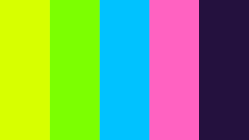 lime discotech y2k color palette color palette with hex codes