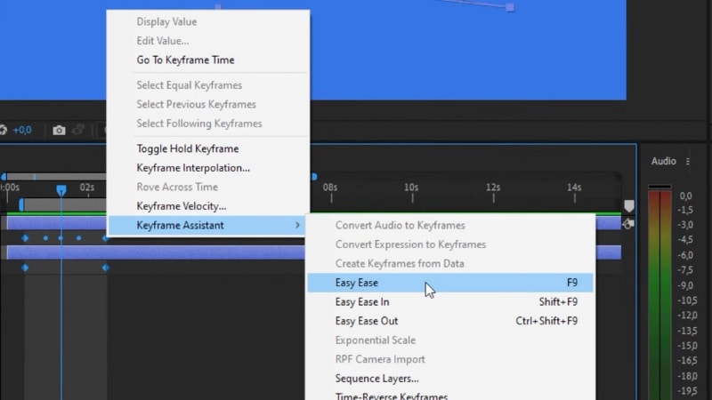 add smooth motion with easy ease