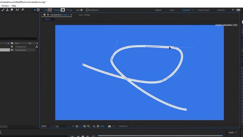 draw a line in after effects