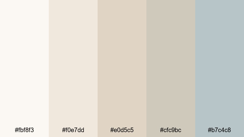 linen breeze studio light color palette with hex codes