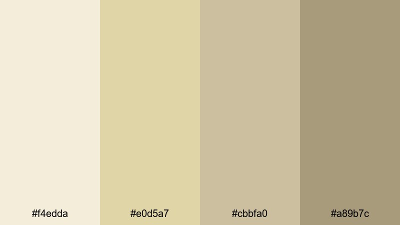 linen morning light khaki color palette with hex codes
