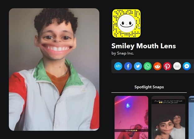 snapchat sample filter