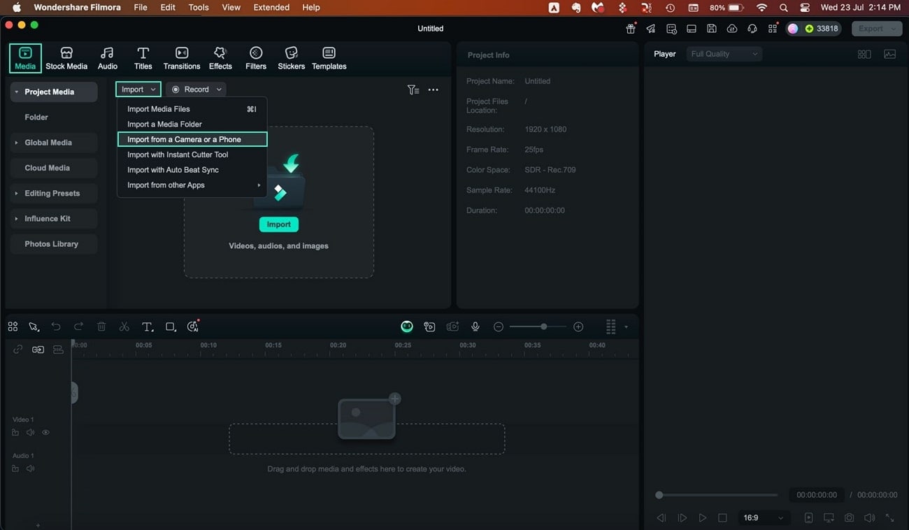 open import options filmora