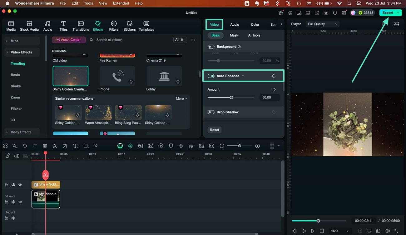 export live photo as video filmora