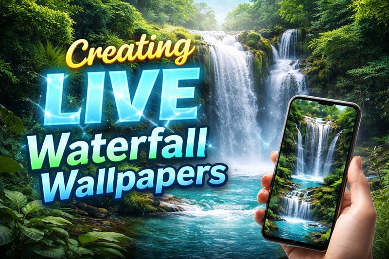 create live waterfall wallpaper