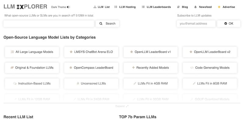 llm explorer ai