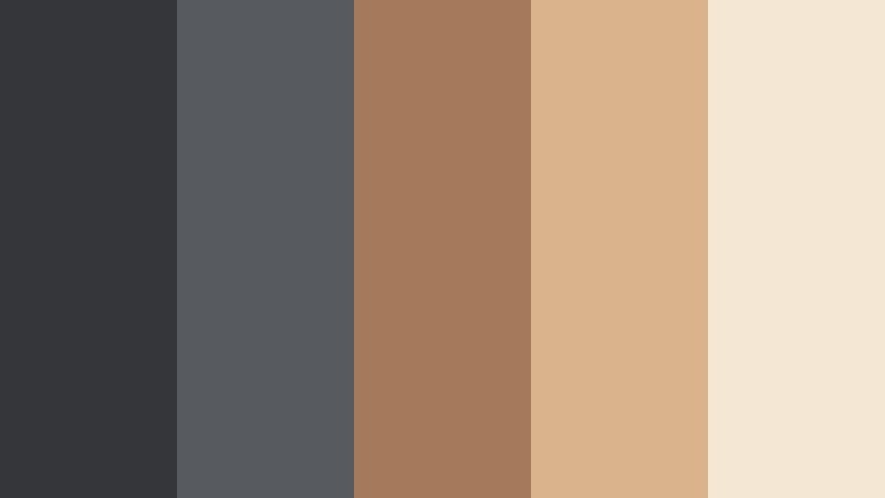 loft coffee break graphite slate color palette with hex codes