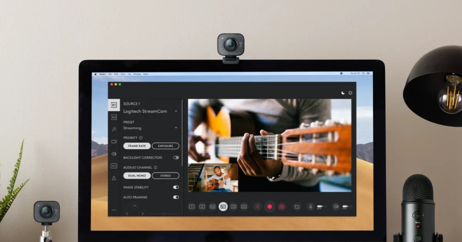 So entfernen/ändern/verwischen Sie den Hintergrund der Logitech Capture-Webcam