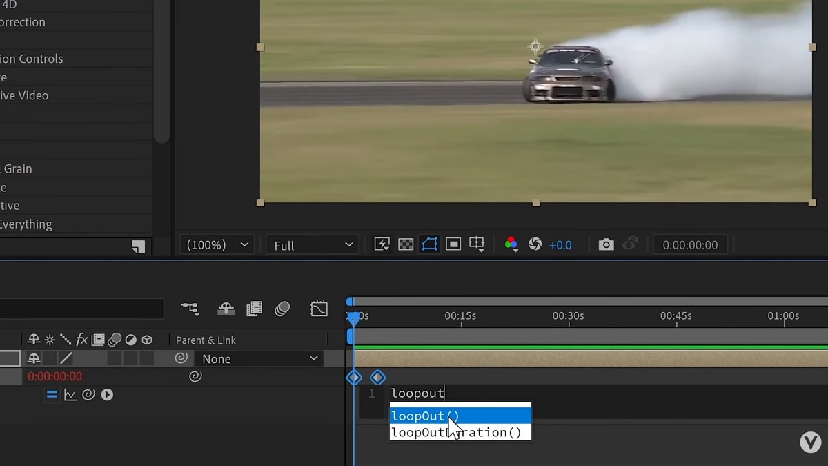 After Effects looping animation