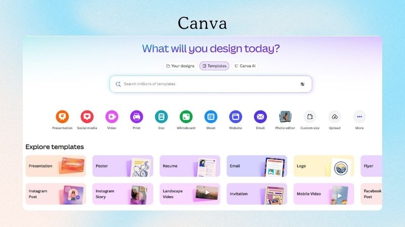 canva interface