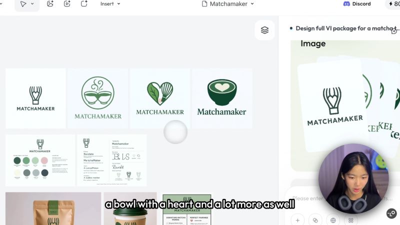 several logos generated by lovart ai