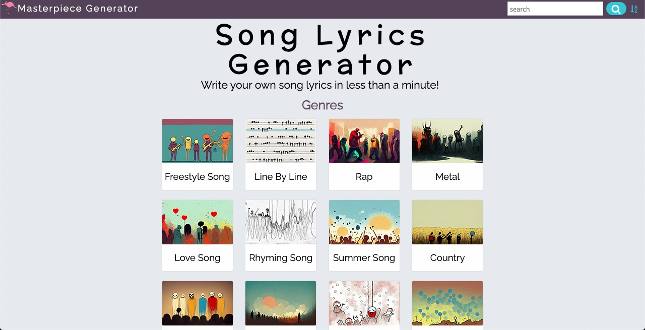 ai love song lyrics generator