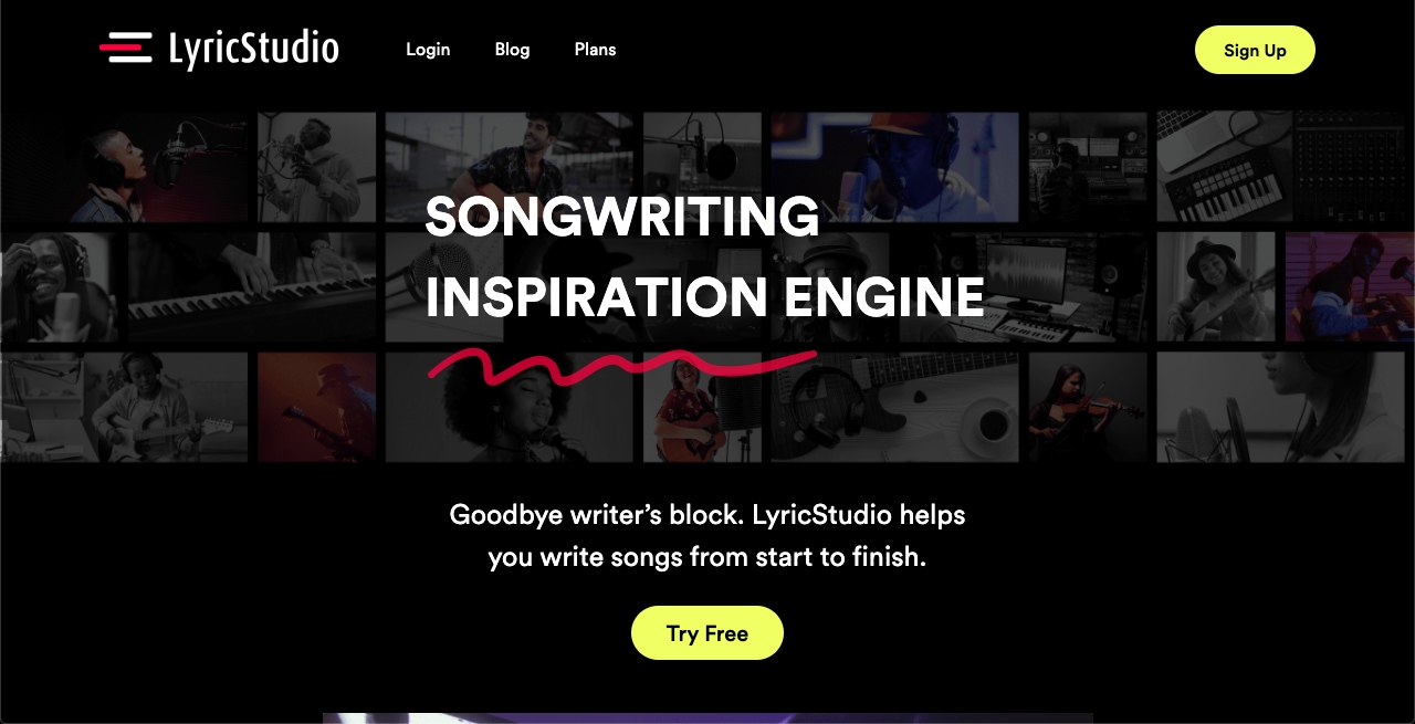 lyric studio generates love songs free