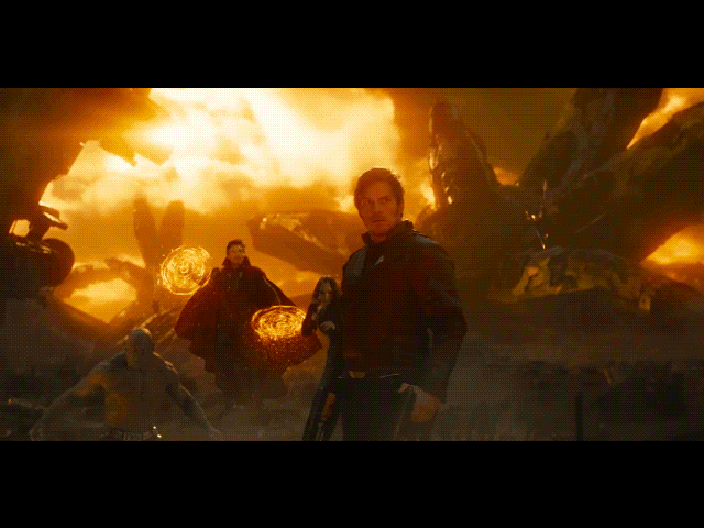 low angle shot example from avengers endgame