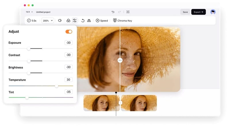 flexclip video enhancer