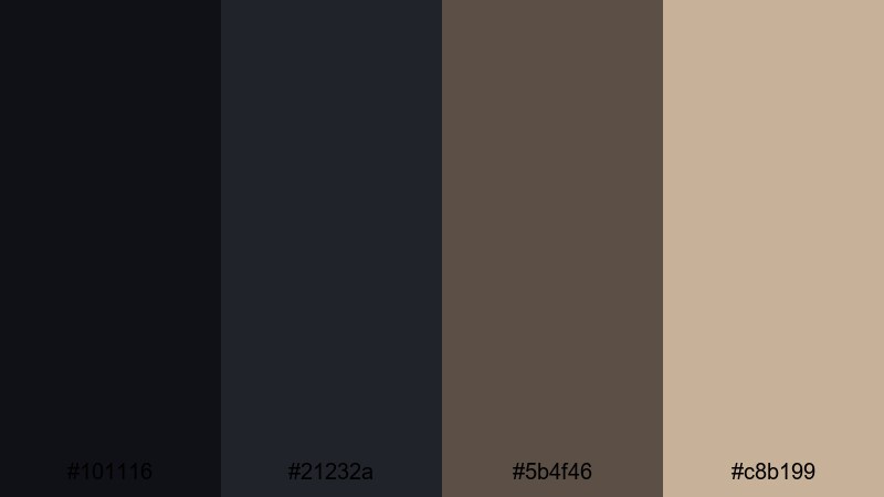 lowlight loft dark gray color palette with hex codes