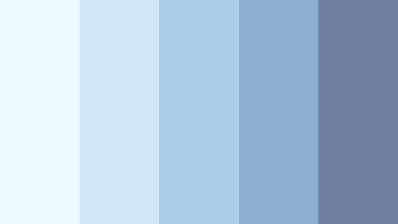 lullaby blue sky color color palette with hex codes