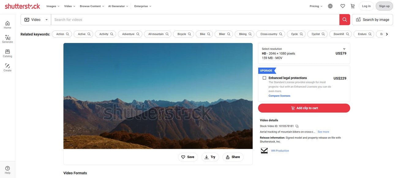pick lut presets from shutterstock