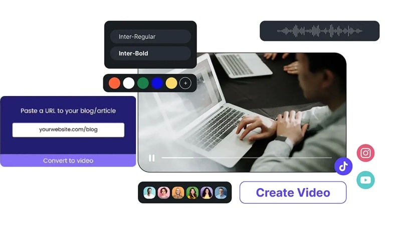 lumen5 text to video feature