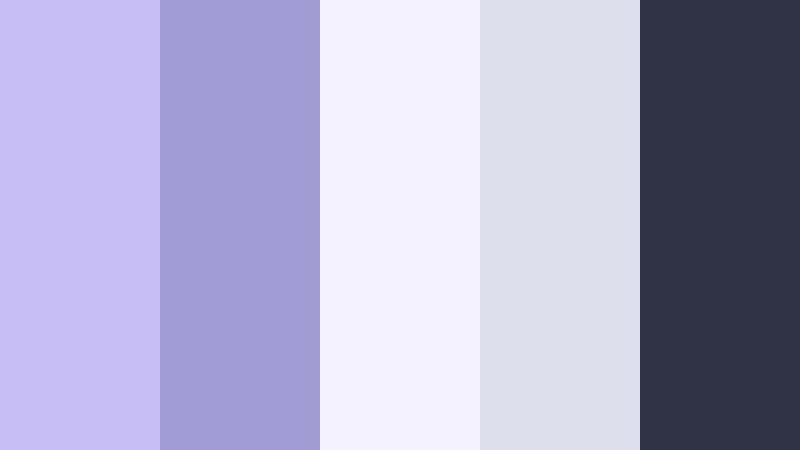 lunar loft chic lunar lavender color palette with hex codes