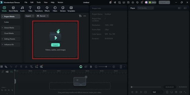 import file to filmora