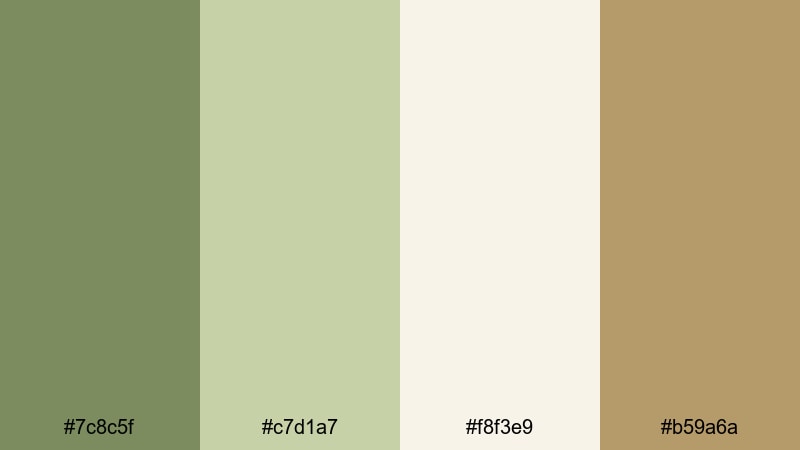 luxe sage reception olive green color palette with hex codes