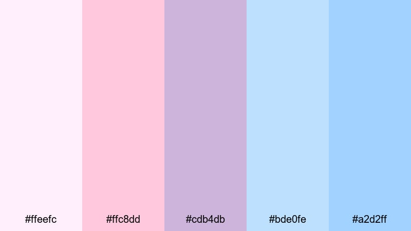 macaron bakery window food color palette with hex codes