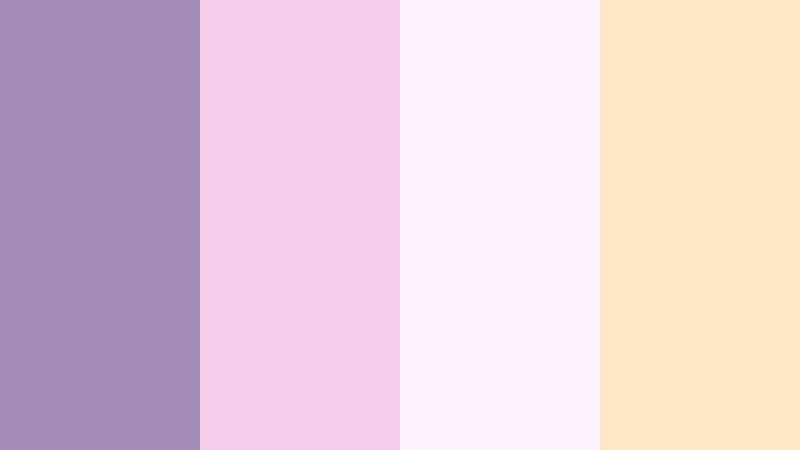 macaron cloud picnic dusky lavender color palette with hex codes