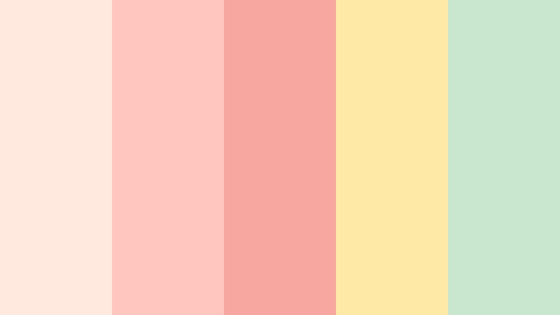 macaron coral mix vintage coral color palette with hex codes