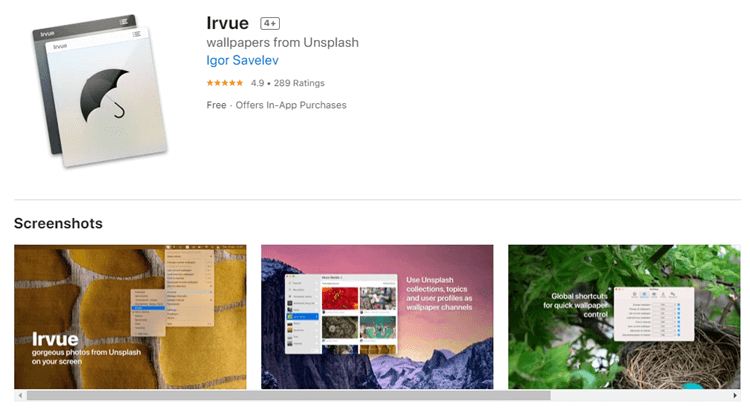 aplikasi wallpaper macbook irvue