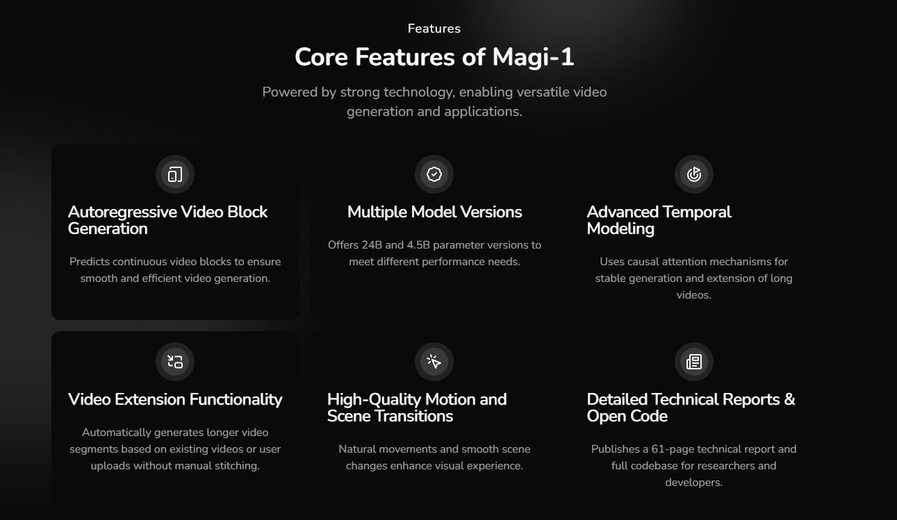 core features of magi-1