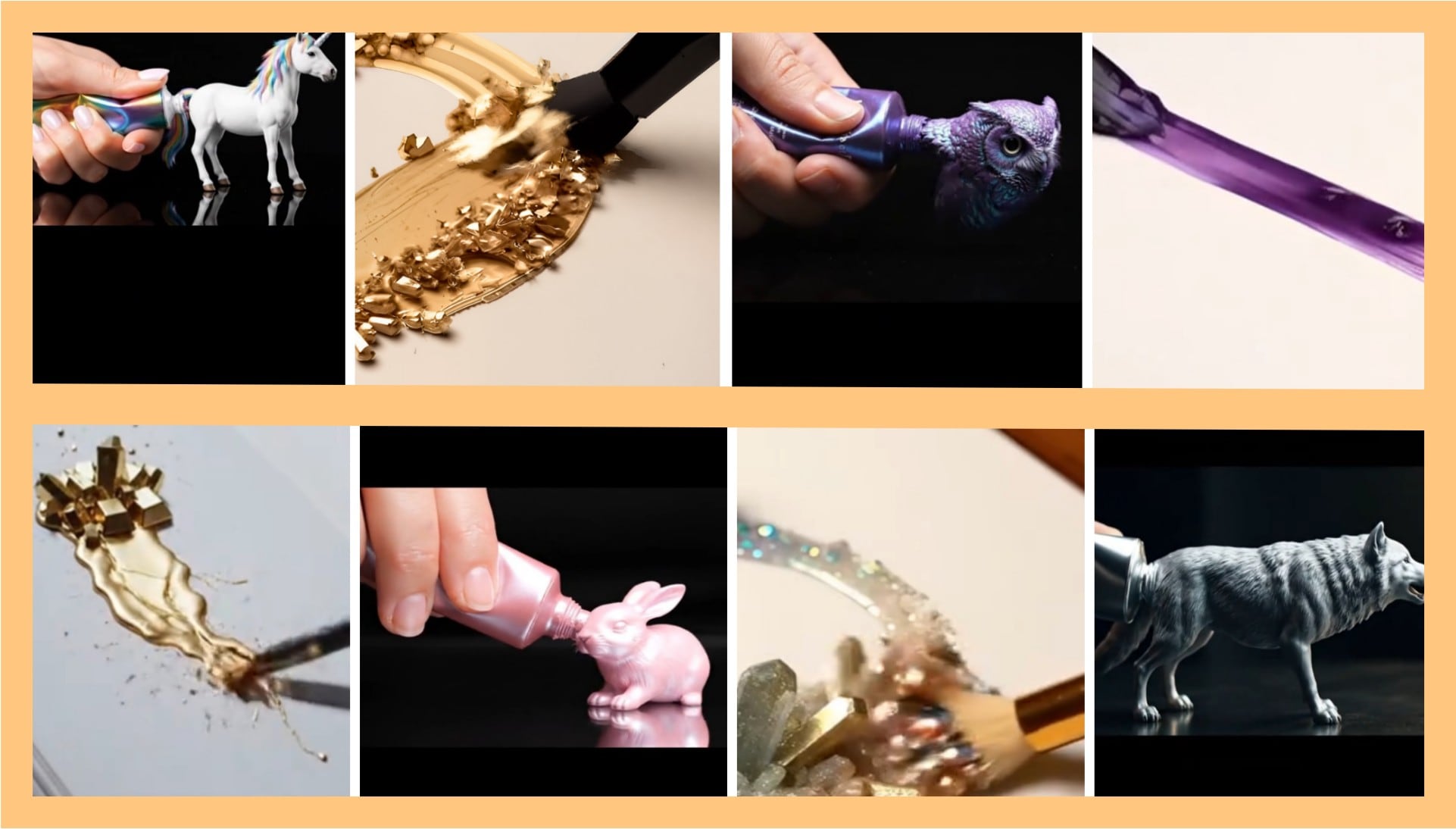 magic paint tube asmr