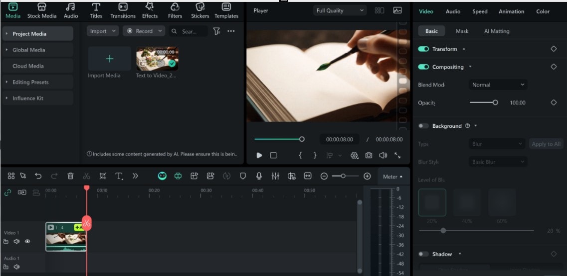 edit and export video