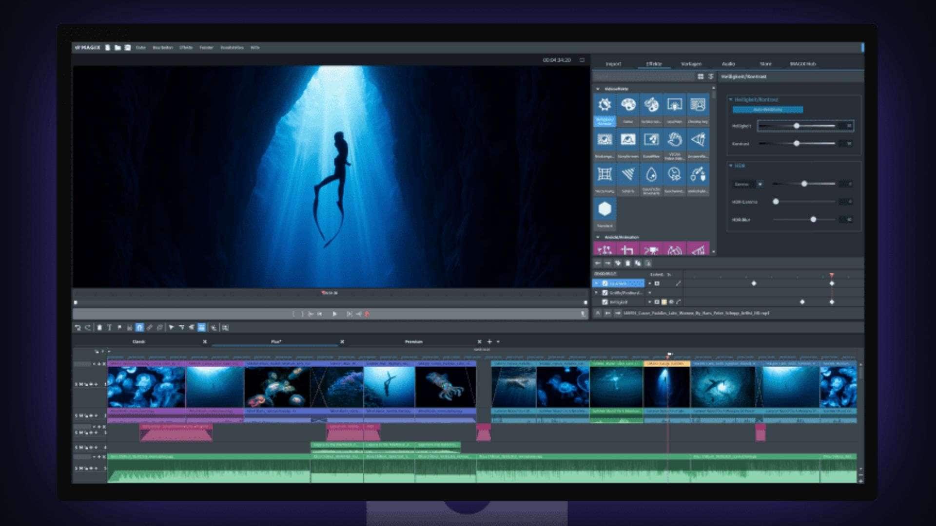 magix video deluxe 2026 interface