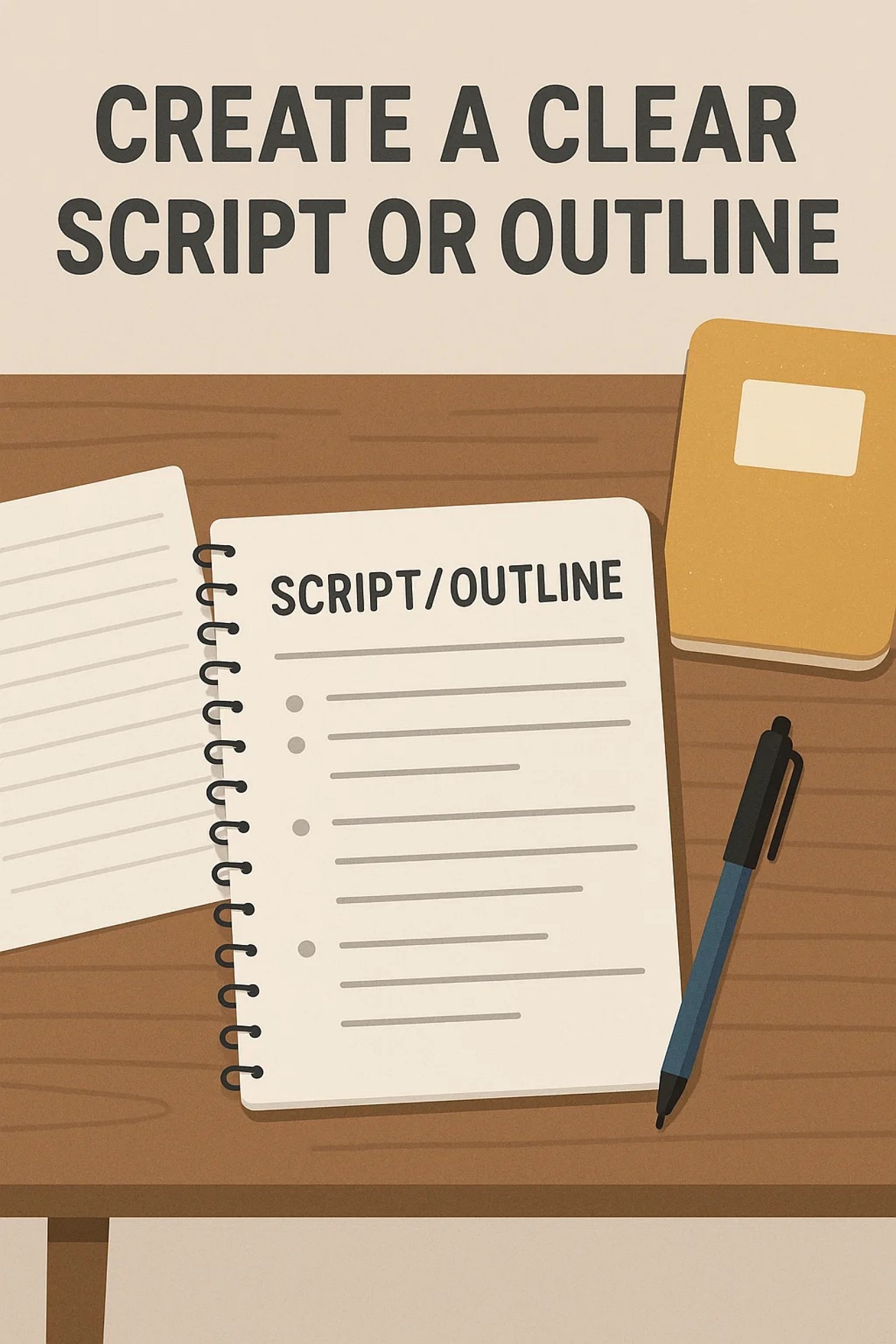 create clear script promo video