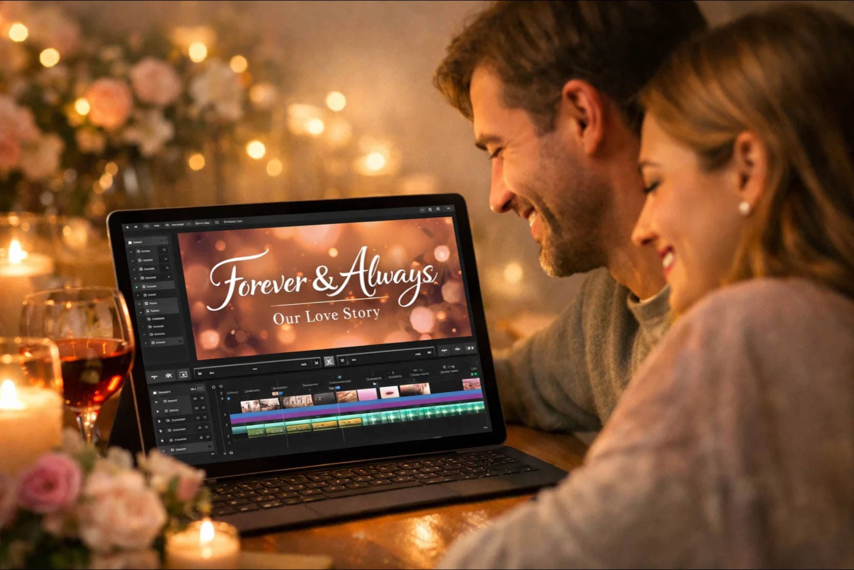 romantic love quote overlay