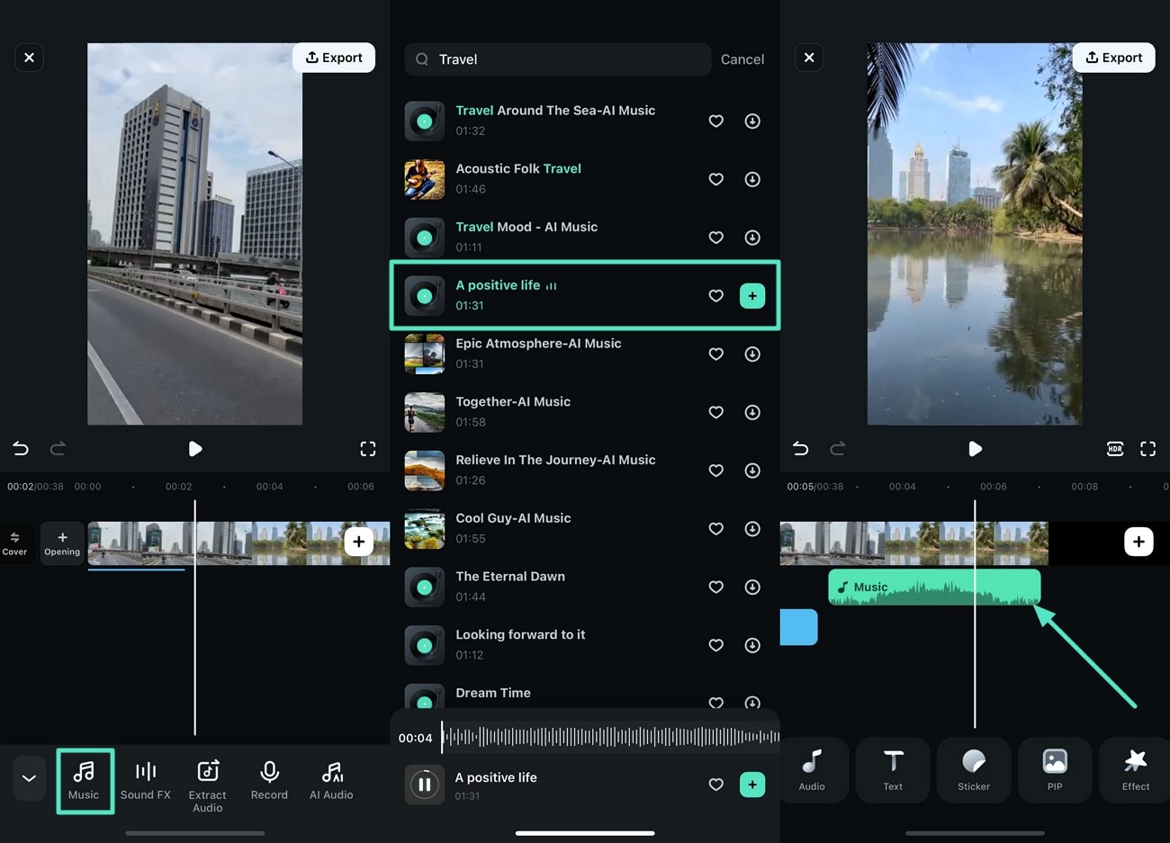 implement relevant music to video
