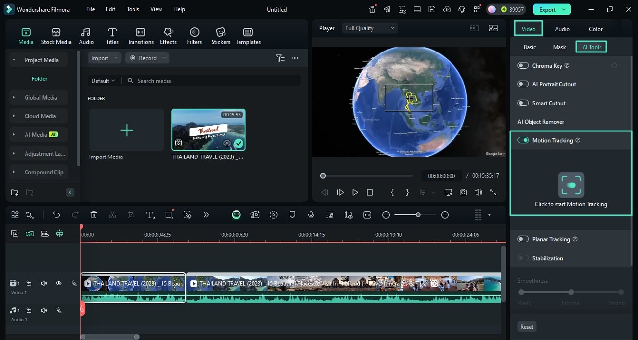 locate motion tracking ai tool