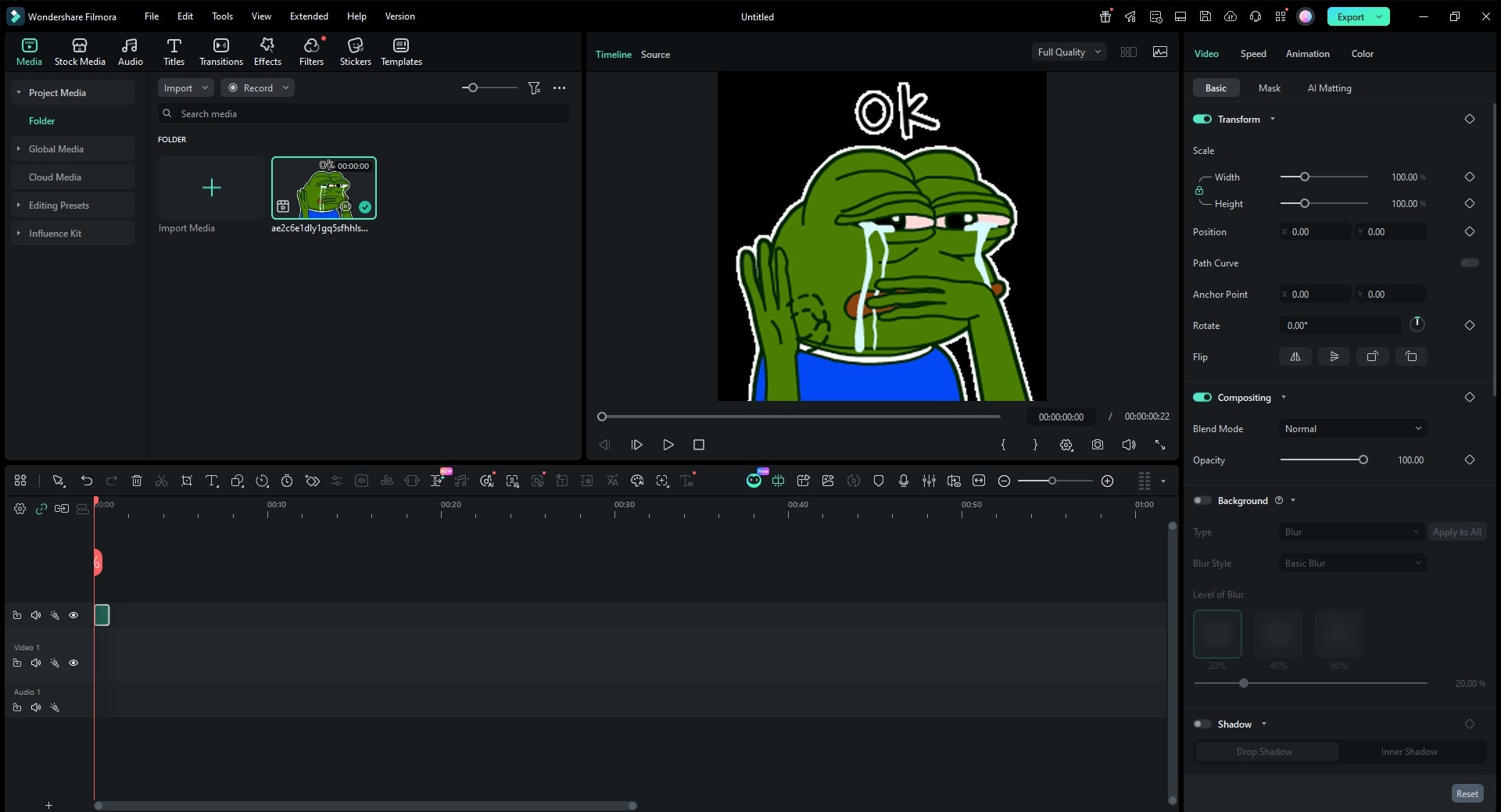 import images to filmora timeline