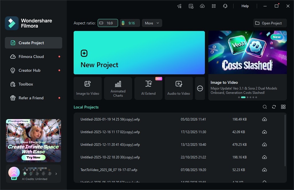 import media to filmora
